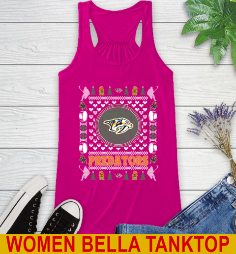 Nashville Predators Merry Christmas NHL Hockey Loyal Fan Racerback Tank 6