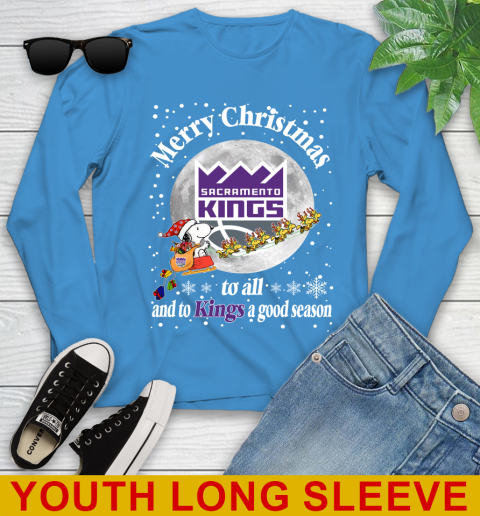 Sacramento Kings Merry Christmas To All And To Kings A Good Season NBA Basketball Sports Youth Long Sleeve 8