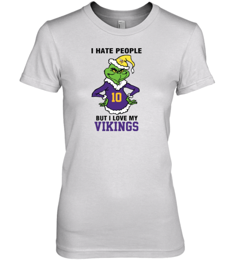 I Hate People But I Love My Vikings Minnesota Vikings NFL Teams Premium Women's T-Shirt