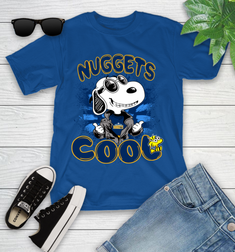 NBA Basketball Denver Nuggets Cool Snoopy Shirt Youth T-Shirt - Image 11