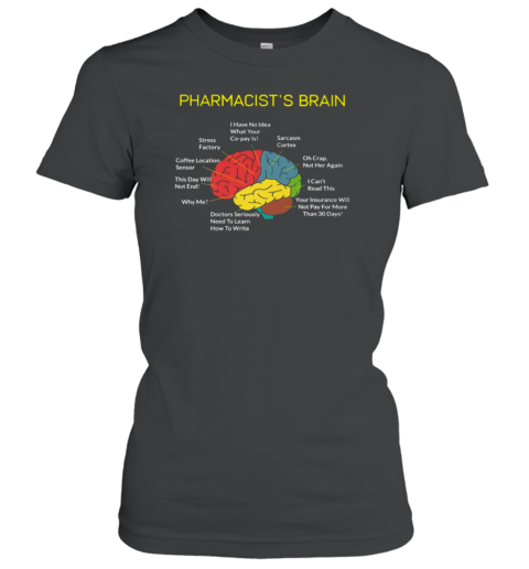 Pharmacist's Brain Pharmacy Technician Women's T-Shirt