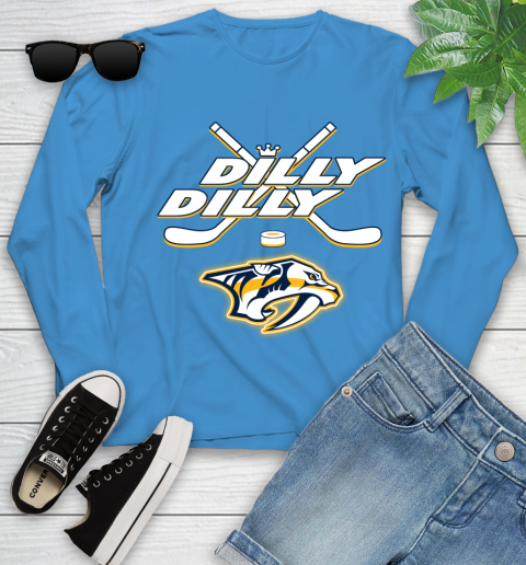 NHL Nashville Predators Dilly Dilly Hockey Sports Youth Long Sleeve 7
