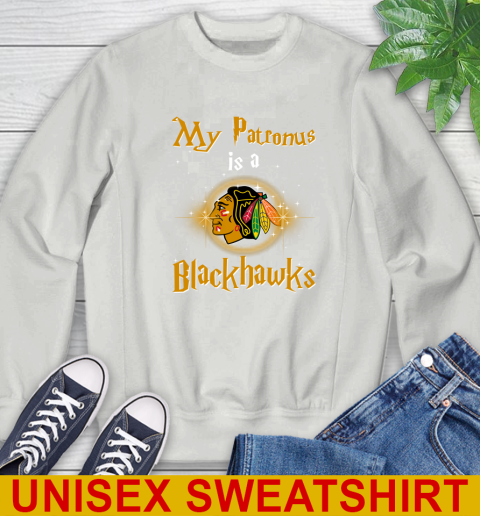 NHL Hockey Harry Potter My Patronus Is A Chicago Blackhawks Sweatshirt 5