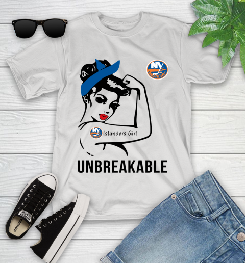 NHL New York Islanders Girl Unbreakable Hockey Sports Youth T-Shirt