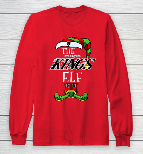 Los Angeles Kings Christmas ELF Funny NHL Long Sleeve T-Shirt 7