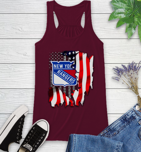 New York Rangers NHL Hockey American Flag Racerback Tank 2