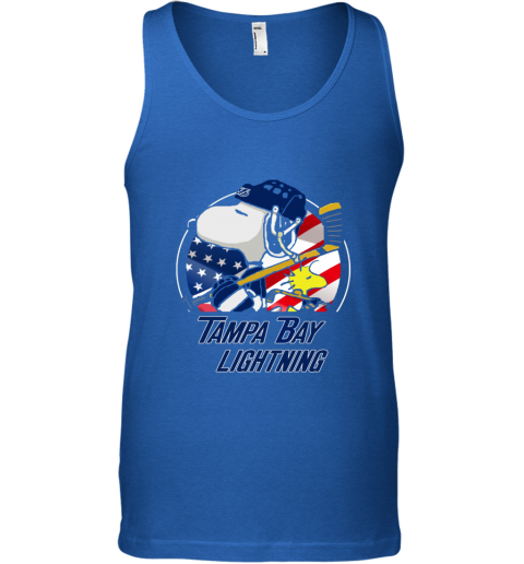 Tampa Bay lightning Snoopy And Woodstock NHL odvx tampa bay lightningsnoopy and woodstock nhl unisex tank 17 front royal