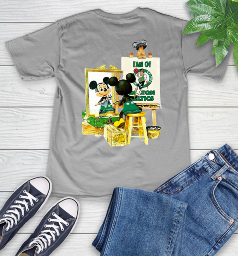 NBA Basketball Boston Celtics Mickey Drawing Shirt 48