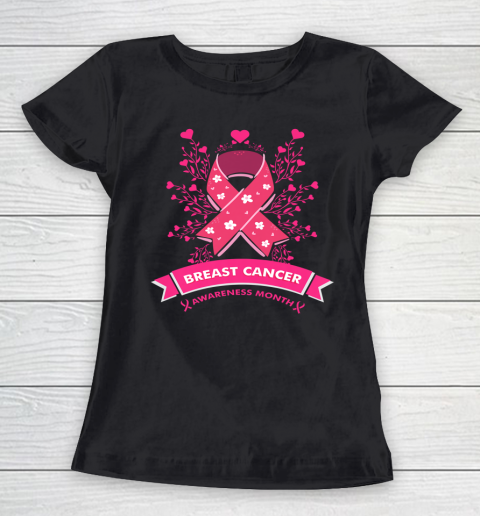 Breast Cancer Awareness Month Pink Ribbon Women's T-Shirt