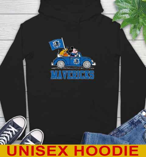 NBA Basketball Dallas Mavericks Pluto Mickey Driving Disney Shirt Hoodie 2