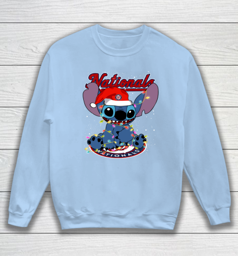 Washington Nationals MLB noel stitch Baseball Christmas Sweatshirt 4