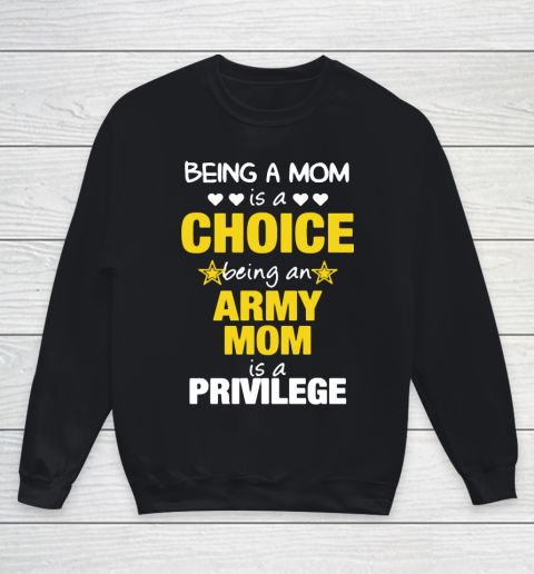 Mother's Day Funny Gift Ideas Apparel  Army Mom Mothers Day T Shirt Youth Sweatshirt