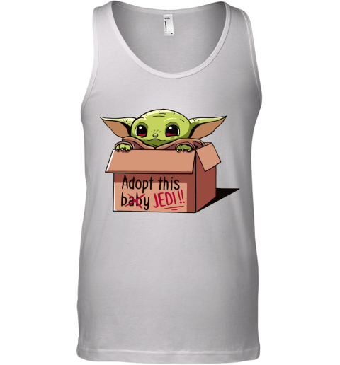 Baby Yoda In A Box Adopt This Baby Jedi Tank Top