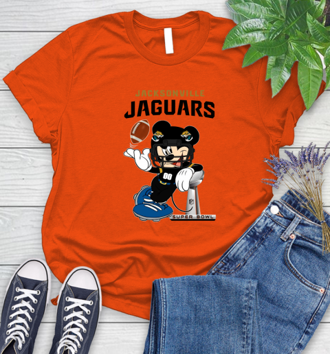 NFL Jacksonville Jaguars Mickey Mouse Disney Super Bowl Football T Shirt Women's T-Shirt 4