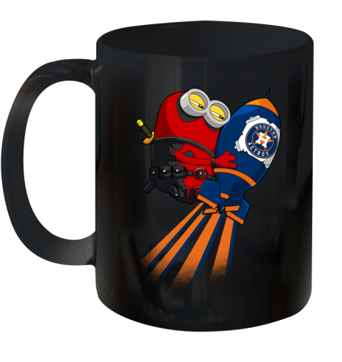 MLB Baseball Houston Astros Deadpool Minion Marvel Shirt Ceramic Mug 11oz