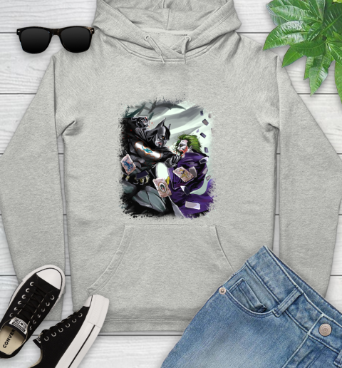 Miami Dolphins NFL Football Batman Fighting Joker DC Comics Youth Hoodie