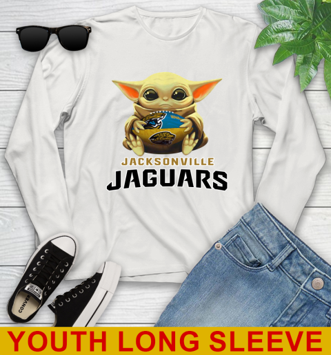 NFL Football Jacksonville Jaguars Baby Yoda Star Wars Shirt Youth Long Sleeve 13 NFL Football Jacksonville Jaguars Baby Yoda Star Wars Shirt Youth Long Sleeve - Image 13