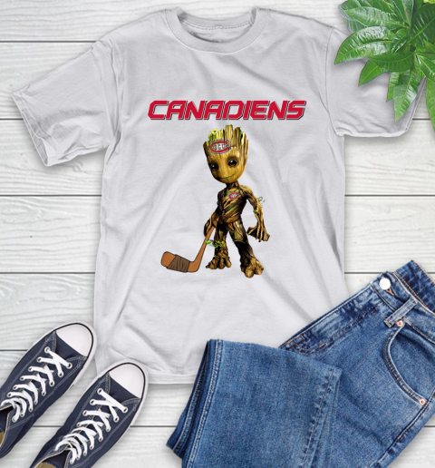 Montreal Canadiens NHL Hockey Groot Marvel Guardians Of The Galaxy T-Shirt 12
