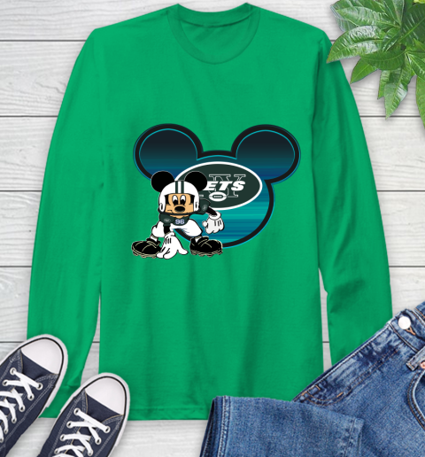 NFL New York Jets Mickey Mouse Disney Football T Shirt Long Sleeve T-Shirt 7
