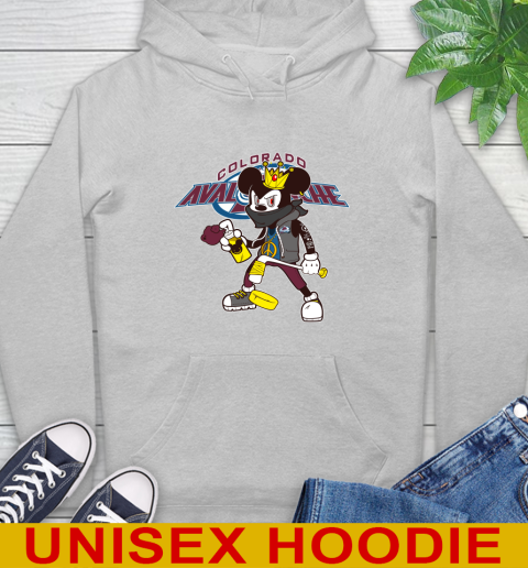 Colorado Avalanche NHL Hockey Mickey Peace Sign Sports Hoodie 6