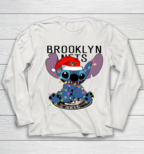 Brooklyn Nets NBA noel stitch Basketball Christmas Youth Long Sleeve 8
