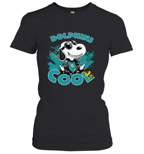 Miami Dolphins Snoopy Joe Cool We're Awesome Shirts Women's T-Shirt