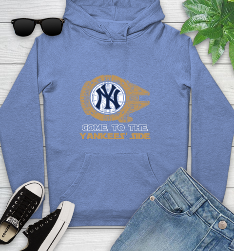 MLB Come To The New York Yankees Sox Side Star Wars Baseball Sports Youth Hoodie 13