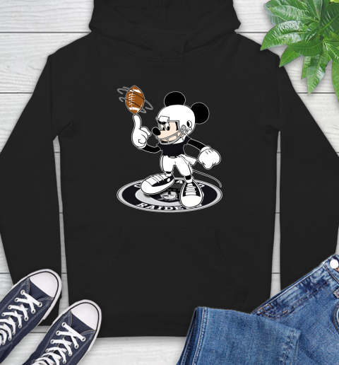 NFL Football Oakland Raiders Cheerful Mickey Disney Shirt Hoodie