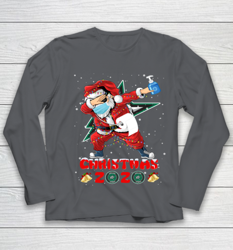 Dallas Stars Funny Santa Claus Dabbing Christmas 2020 NHL Youth Long Sleeve 6