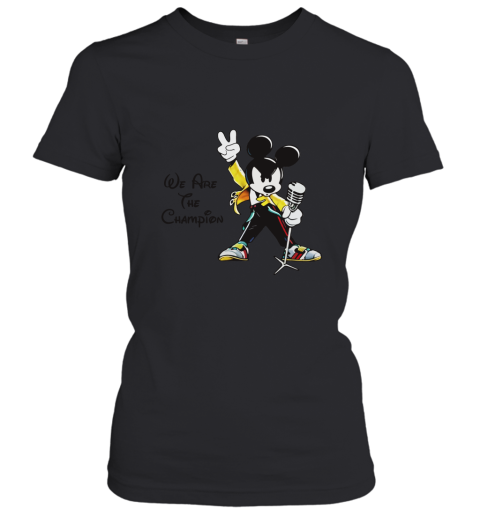 We Are The Champions Queen Mickey Freddie Mercury Women's T-Shirt