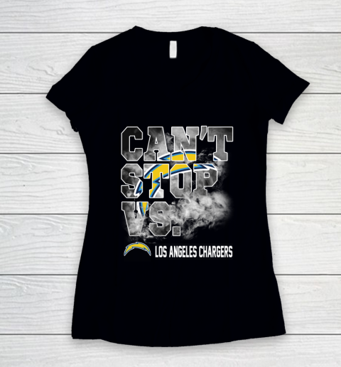 NFL Los Angeles Chargers Can't Stop Vs Women's V-Neck T-Shirt