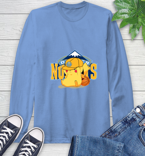 NBA Pikachu Basketball Sports Denver Nuggets Long Sleeve T-Shirt 11