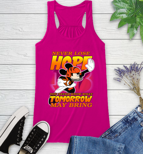 Cincinnati Bengals NFL Football Mickey Disney Never Lose Hope Racerback Tank 7