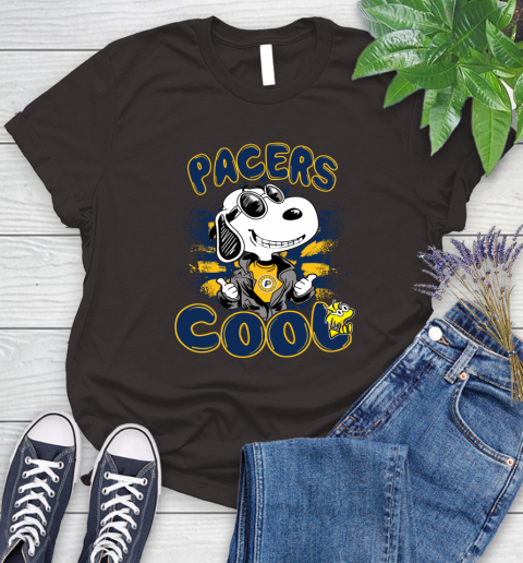 NBA Basketball Indiana Pacers Cool Snoopy Shirt Women's T-Shirt 9