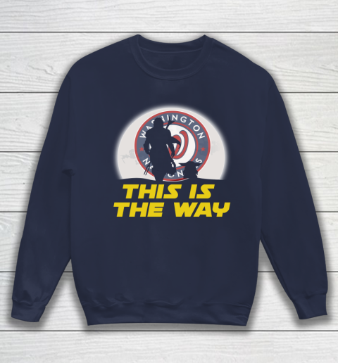 Washington Nationals MLB Baseball Star Wars Yoda And Mandalorian This Is The Way Sweatshirt 2