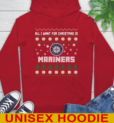 MLB All I Want For Christmas Is Seattle Mariners Baseball Sports 22