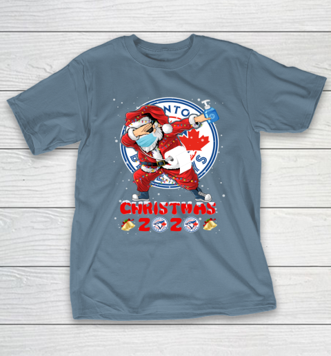 Toronto Blue Jays Funny Santa Claus Dabbing Christmas 2020 MLB T-Shirt 6
