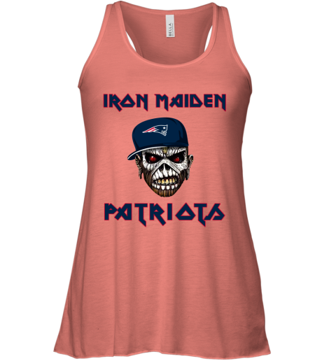 NFL New England Patriots Iron Maiden Rock Band Music Football Sports CLtrqTPN5PJ flowy tank 32 95 151514 front coral