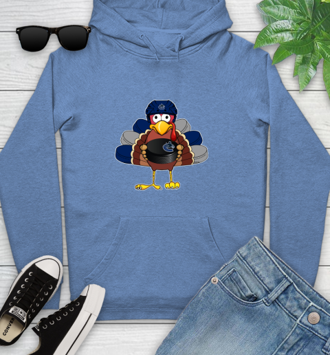 Vancouver Canucks Turkey Thanksgiving Day Youth Hoodie 12
