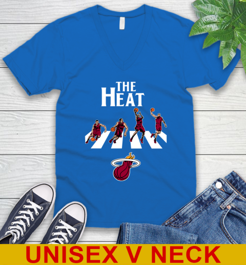 NBA Basketball Miami Heat The Beatles Rock Band Shirt V-Neck T-Shirt 5