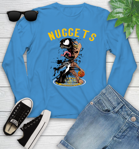 NBA Denver Nuggets Basketball Venom Groot Guardians Of The Galaxy Youth Long Sleeve 7