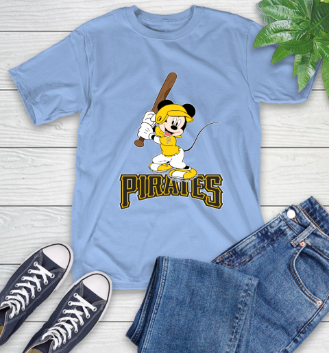 MLB Baseball Pittsburgh Pirates Cheerful Mickey Mouse Shirt T-Shirt 12