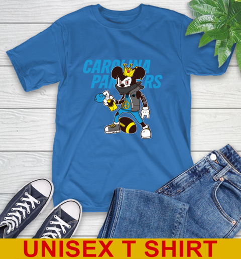 Carolina Panthers NFL Football Mickey Peace Sign Sports T-Shirt 9