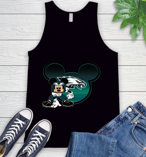 NFL Philadelphia Eagles Mickey Mouse Disney Football T Shirt Tank Top 3 NFL Philadelphia Eagles Mickey Mouse Disney Football T Shirt Tank Top - Image 3