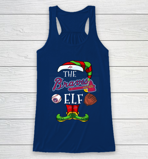 Atlanta Braves Christmas ELF Funny MLB Racerback Tank 6