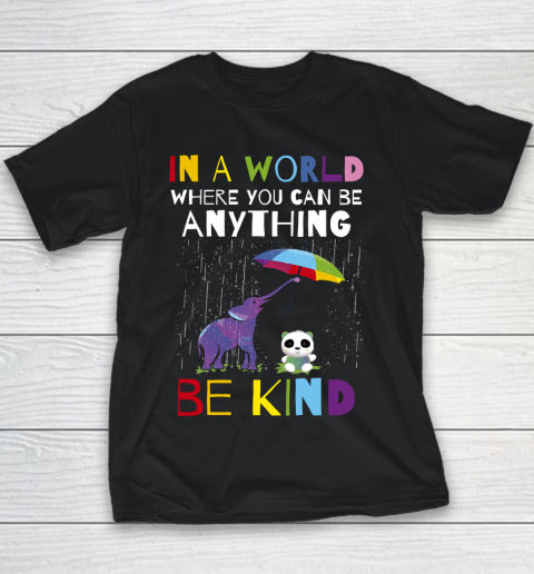 Autism Awareness  In A World Where You Can Be Anything Be Kind Youth T-Shirt
