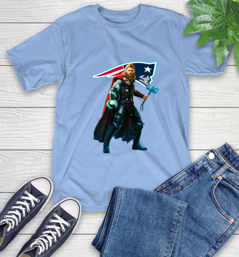 NFL Thor Avengers Endgame Football New England Patriots T-Shirt 11