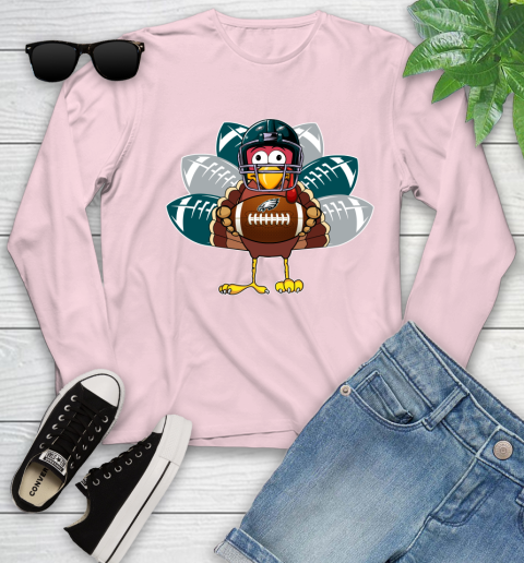 Philadelphia Eagles Turkey Thanksgiving Day Youth Long Sleeve 10