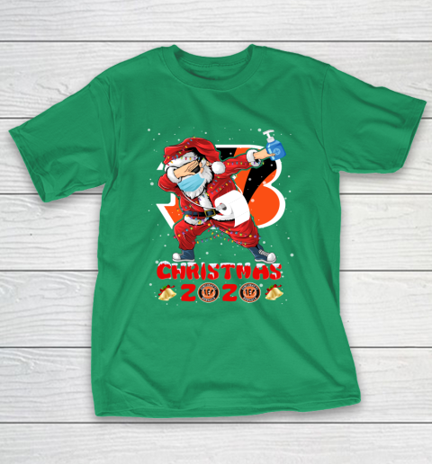 Cincinnati Bengals Funny Santa Claus Dabbing Christmas 2020 NFL T-Shirt 5