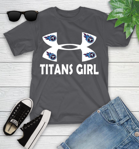 NFL Tennessee Titans Girl Under Armour Football Sports Youth T-Shirt 6